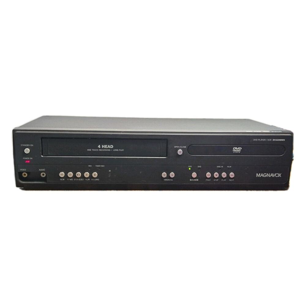 Magnavox DV220MW9 DVD VCR VHS Combo Player Recorder No Remote Tested Works Great